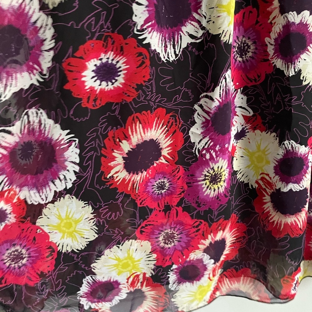 Lularoe Bright Floral Lola Skirt - Picture 4 of 9
